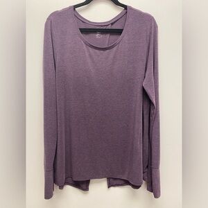 4 for $25 🍒 GAP Women's Lavender Long Sleeve Tee Open Back XL
